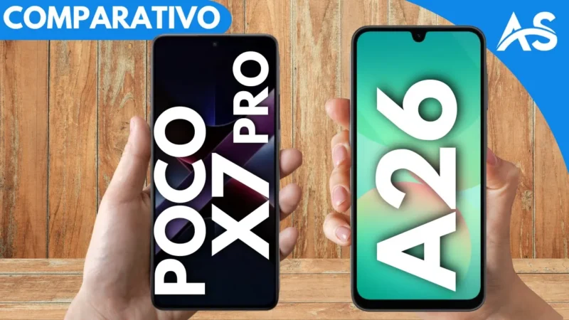 Comparativo Poco X7 Pro vs Samsung A26