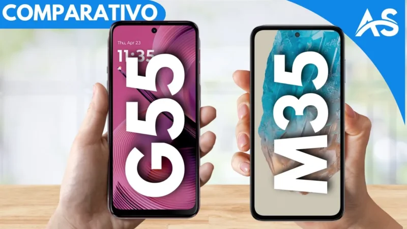 Comparativo Moto G55 vs Samsung M35